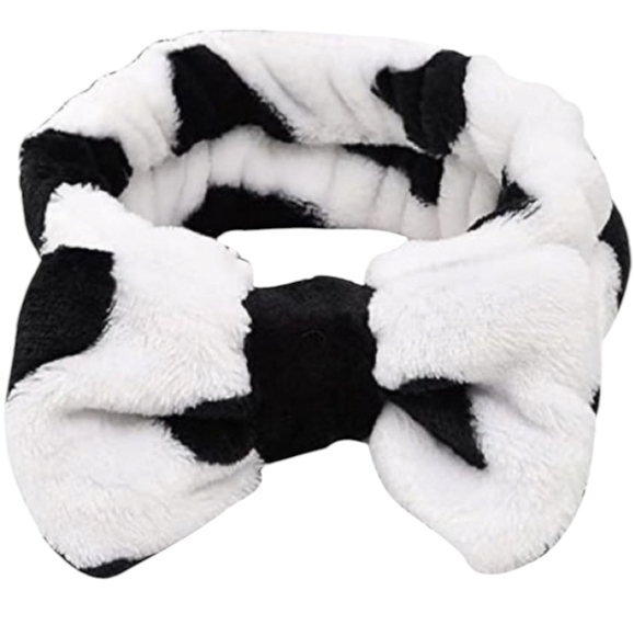 Accessories - Lindo Face Wash Headband- Holstein Cow